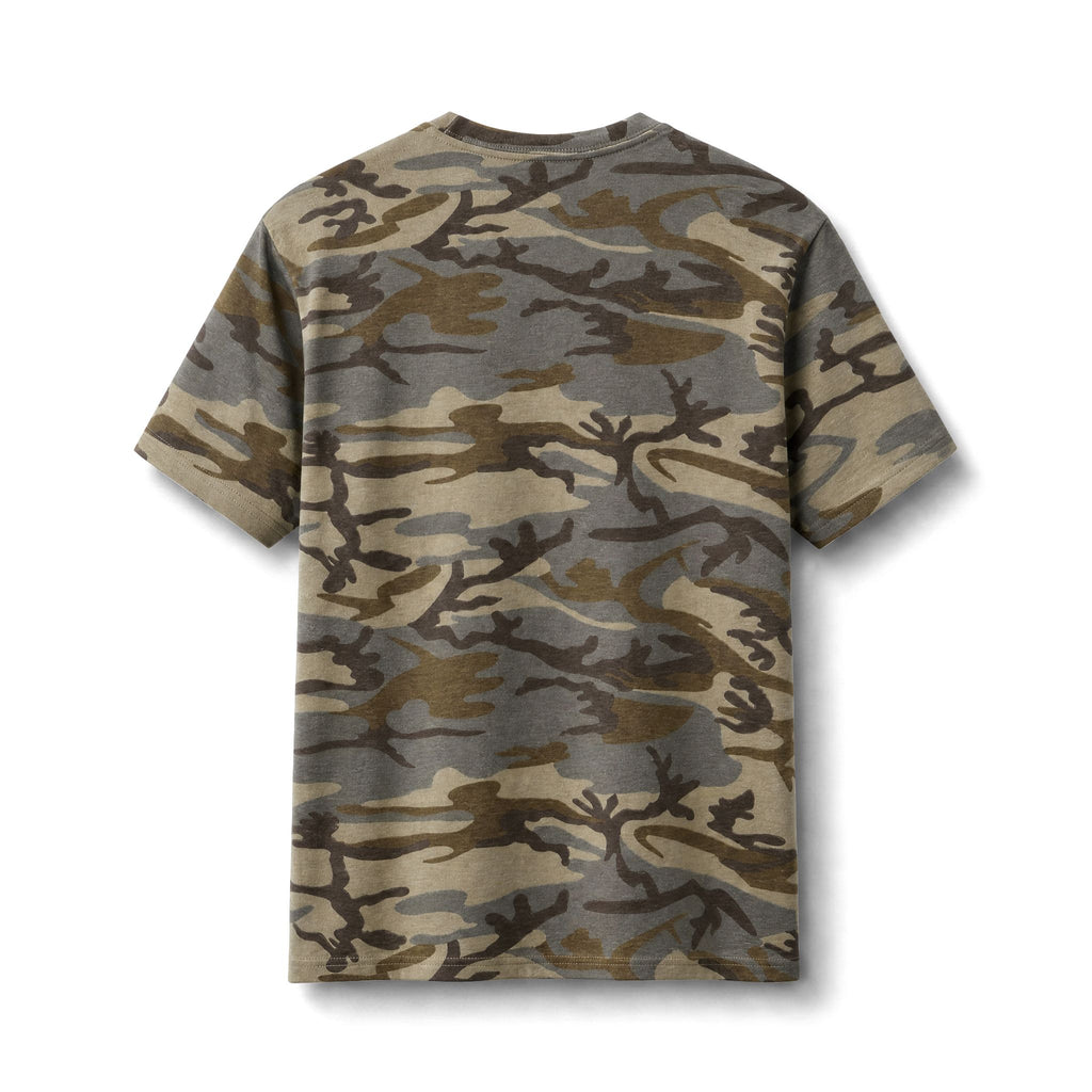 Camo Cotton Tee — Classic Green Woodland Camouflage Short-Sleeve Shirt