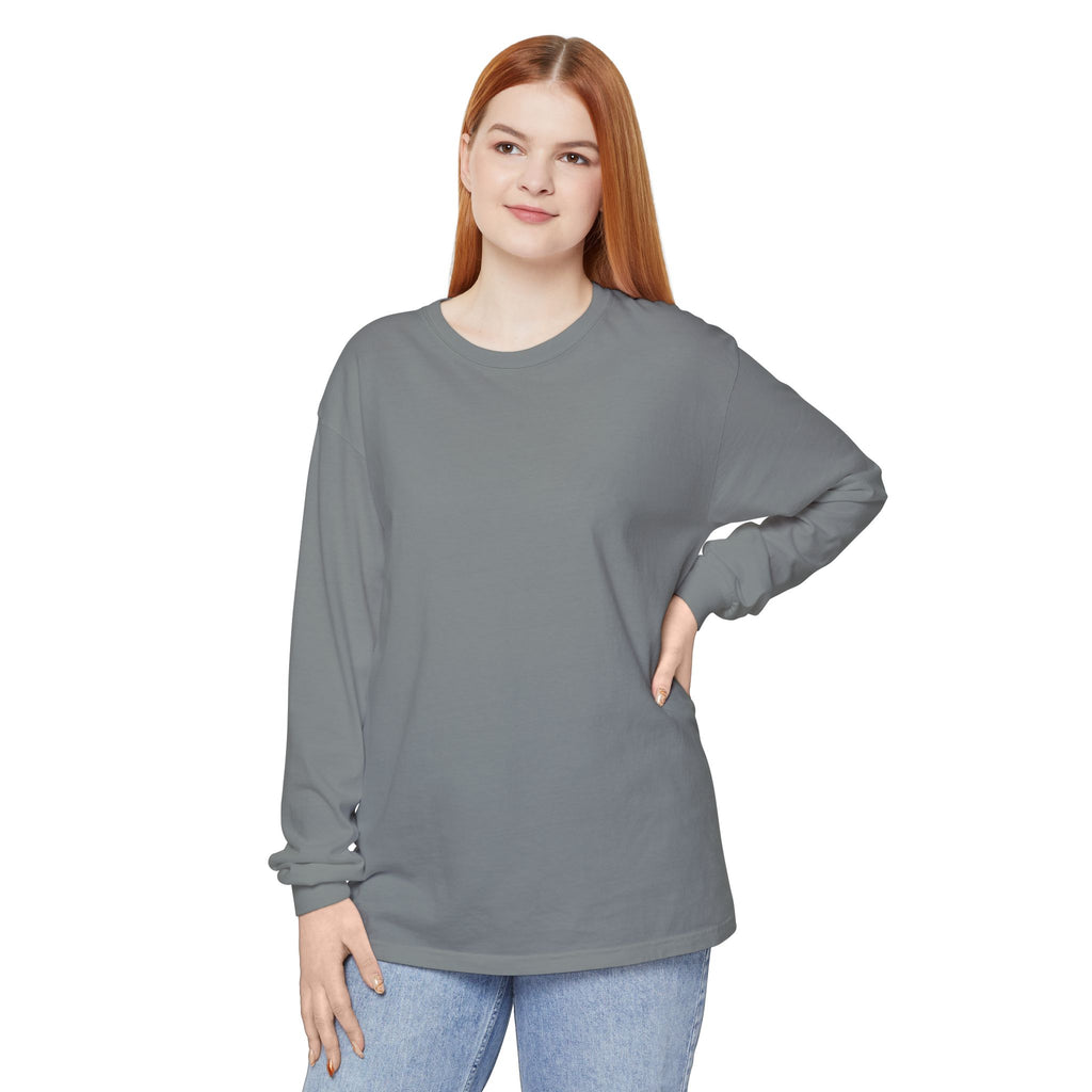 Long Sleeve T-Shirt — Classic White Garment-Dyed Tee