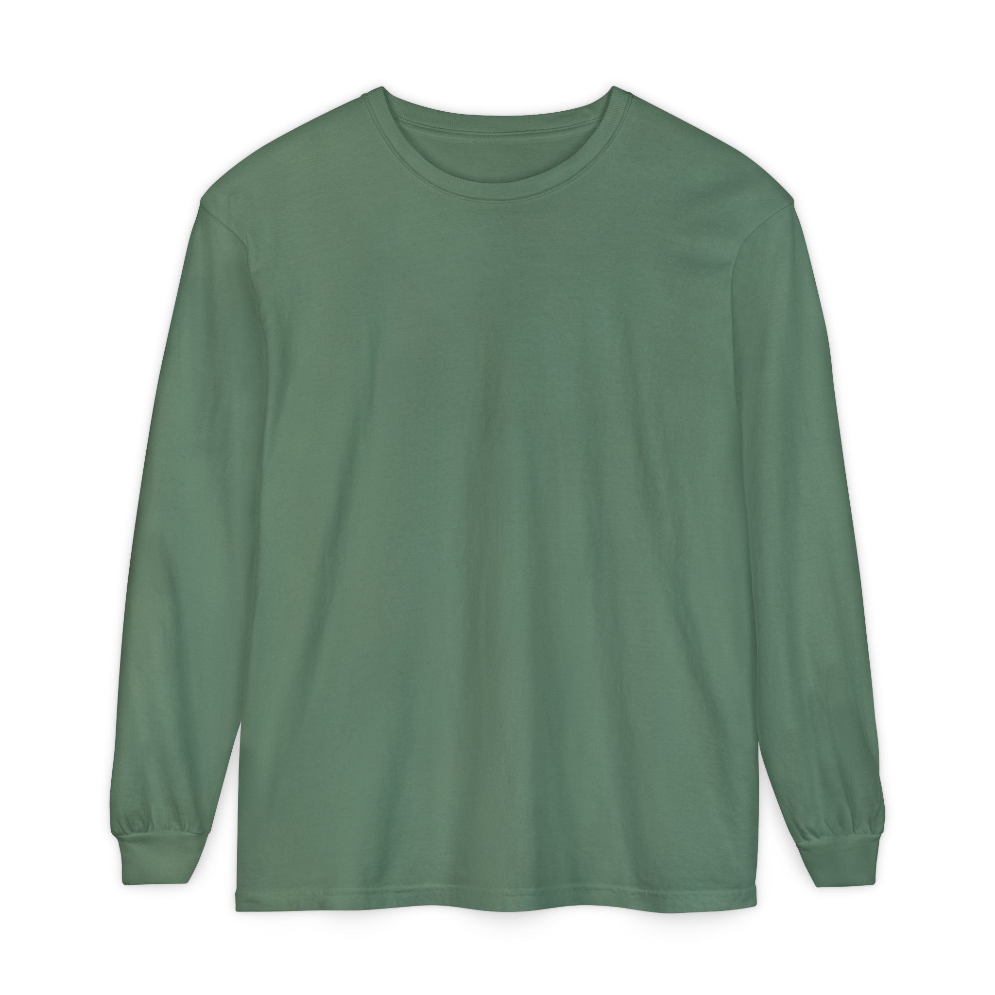 Long Sleeve T-Shirt — Classic White Garment-Dyed Tee
