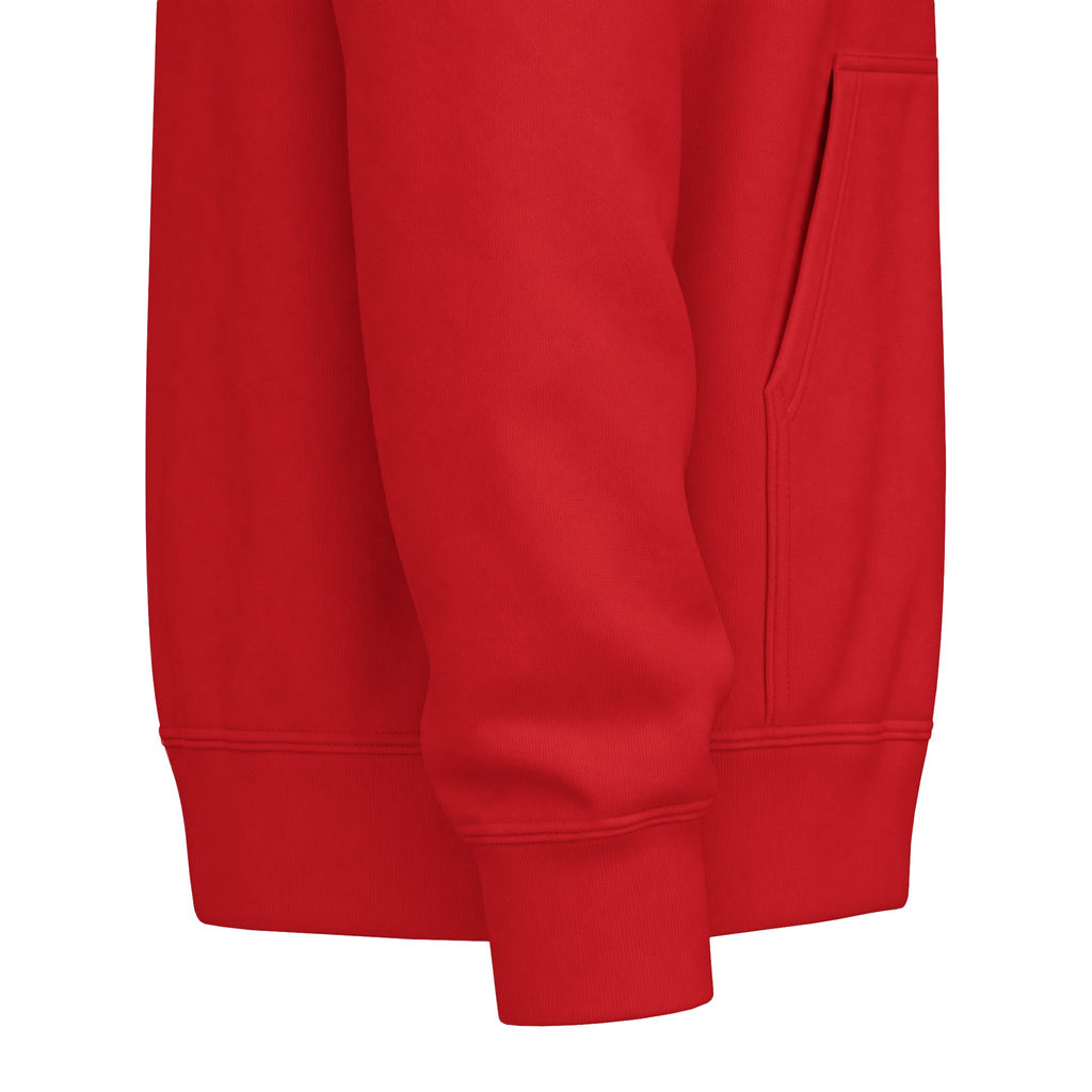 Classic White Fleece Hoodie – Soft Midweight Pullover